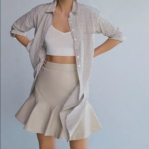 Anthropologie Vegan Leather Skirt